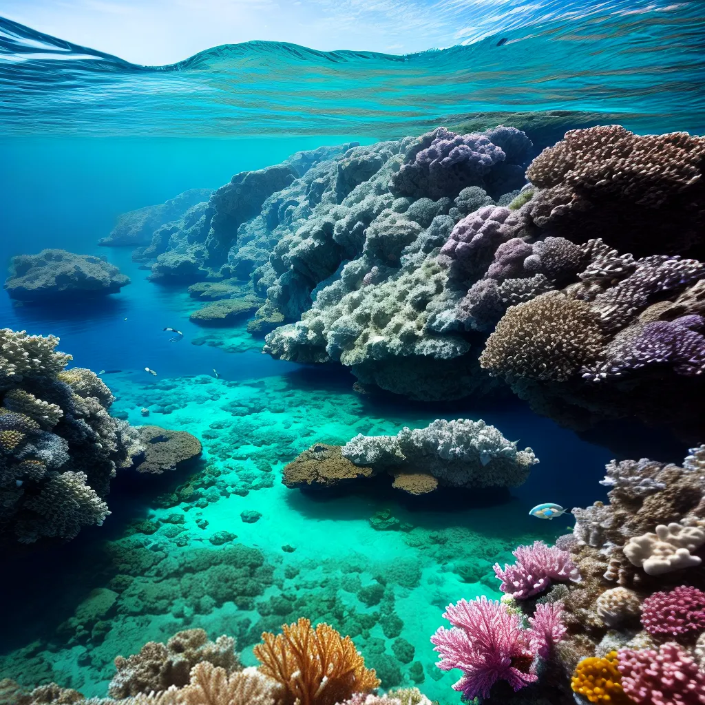parede submarina recife peixes coral