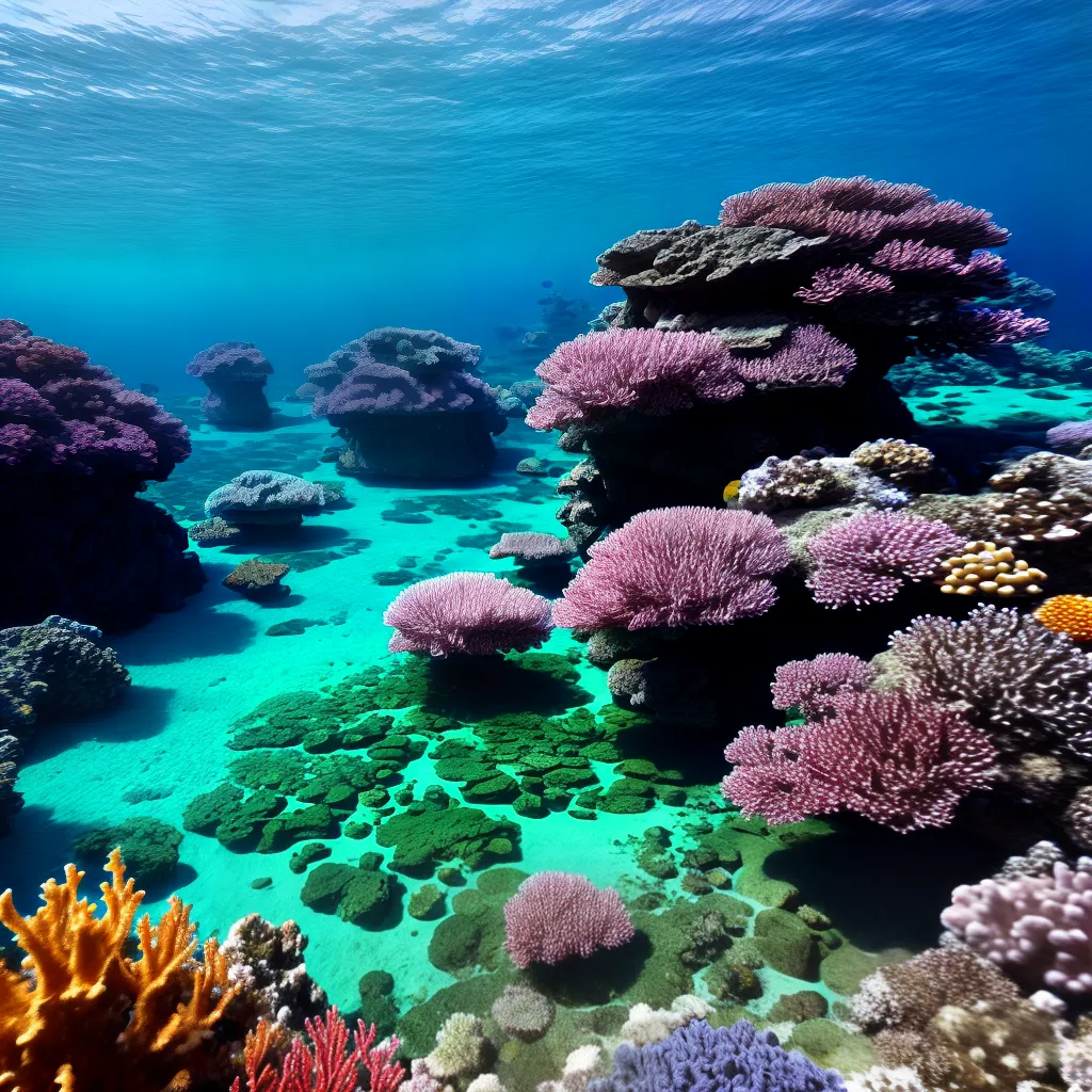 papel de parede recife coral submarino