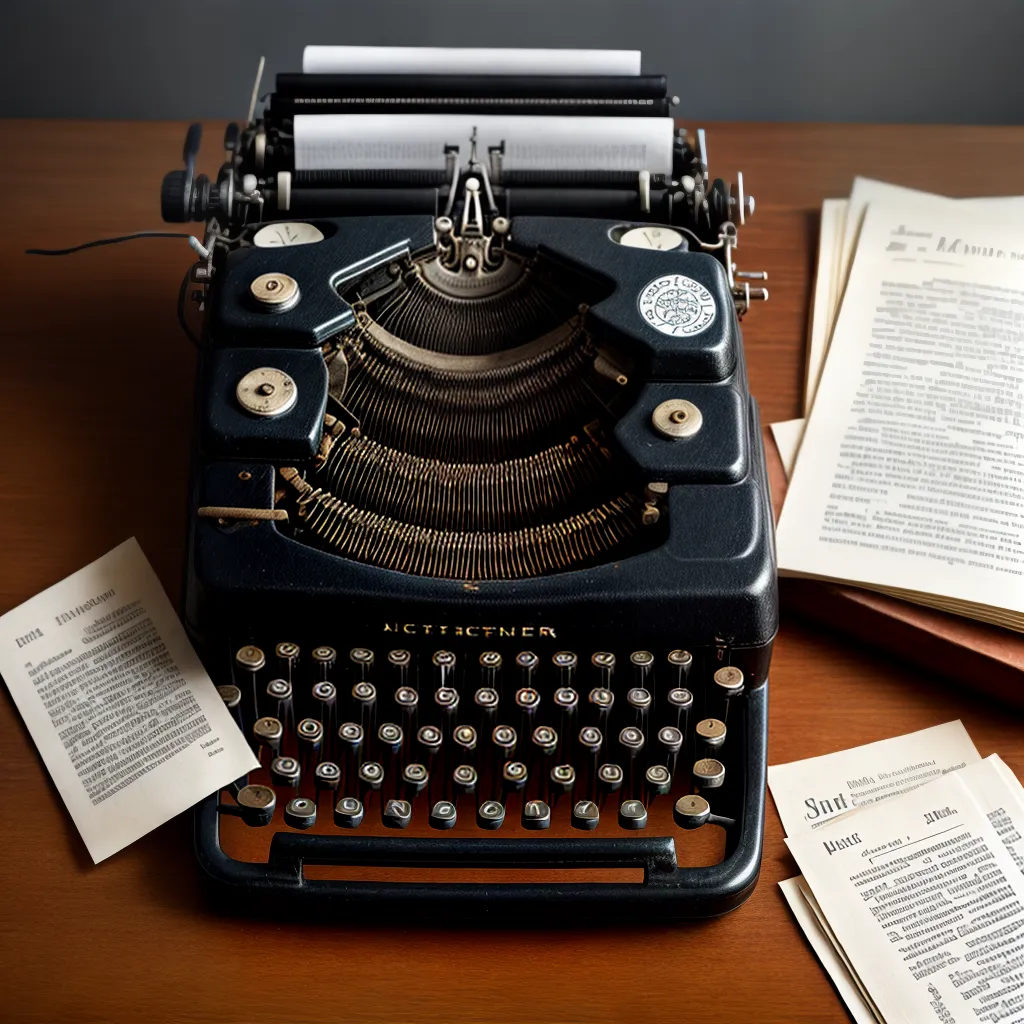 maquina de escrever vintage jornal investigativo
