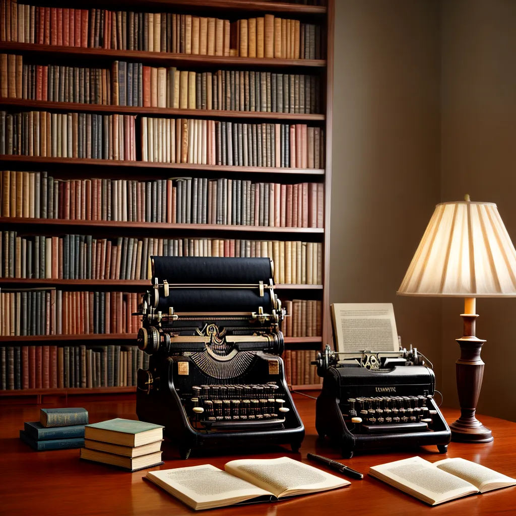 maquina escrever vintage estante livros janela 1 maquina escrever vintage estante livros janela 1