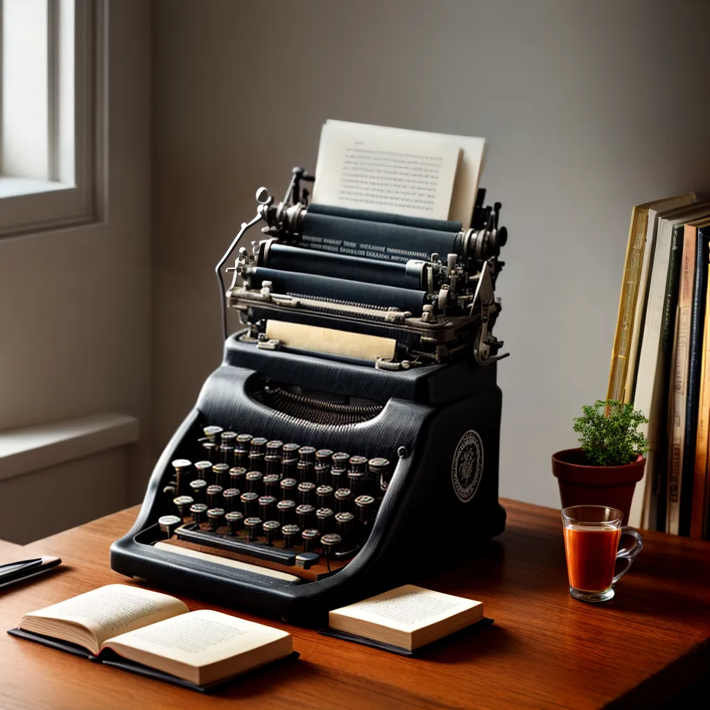 maquina escrever vintage escritorio livros sol maquina escrever vintage escritorio livros sol