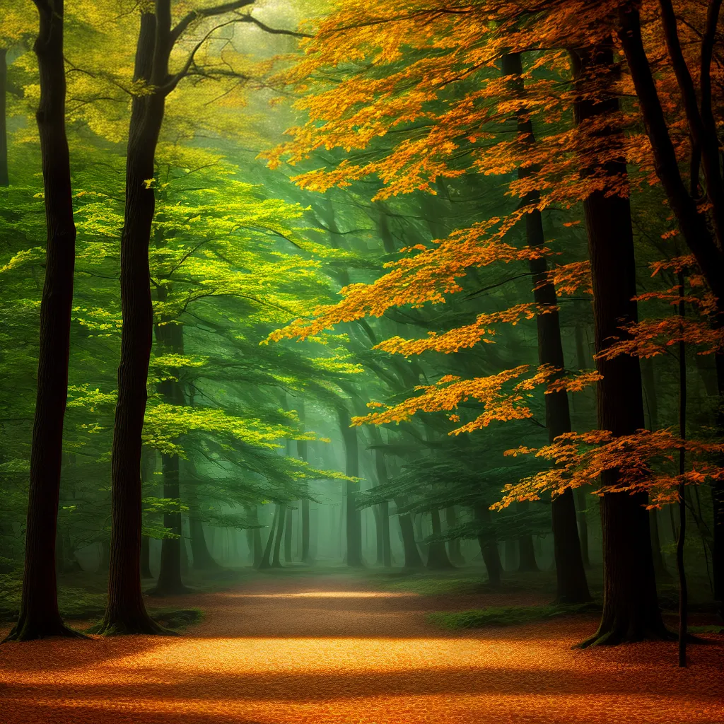 floresta encantada outono magica floresta encantada outono magica
