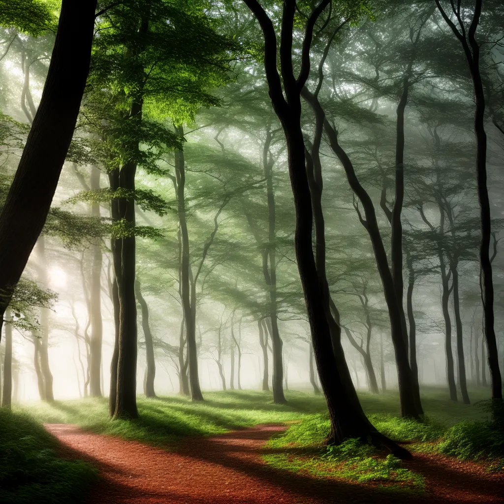 floresta mistica manha nevoada criaturas magicas floresta mistica manha nevoada criaturas magicas