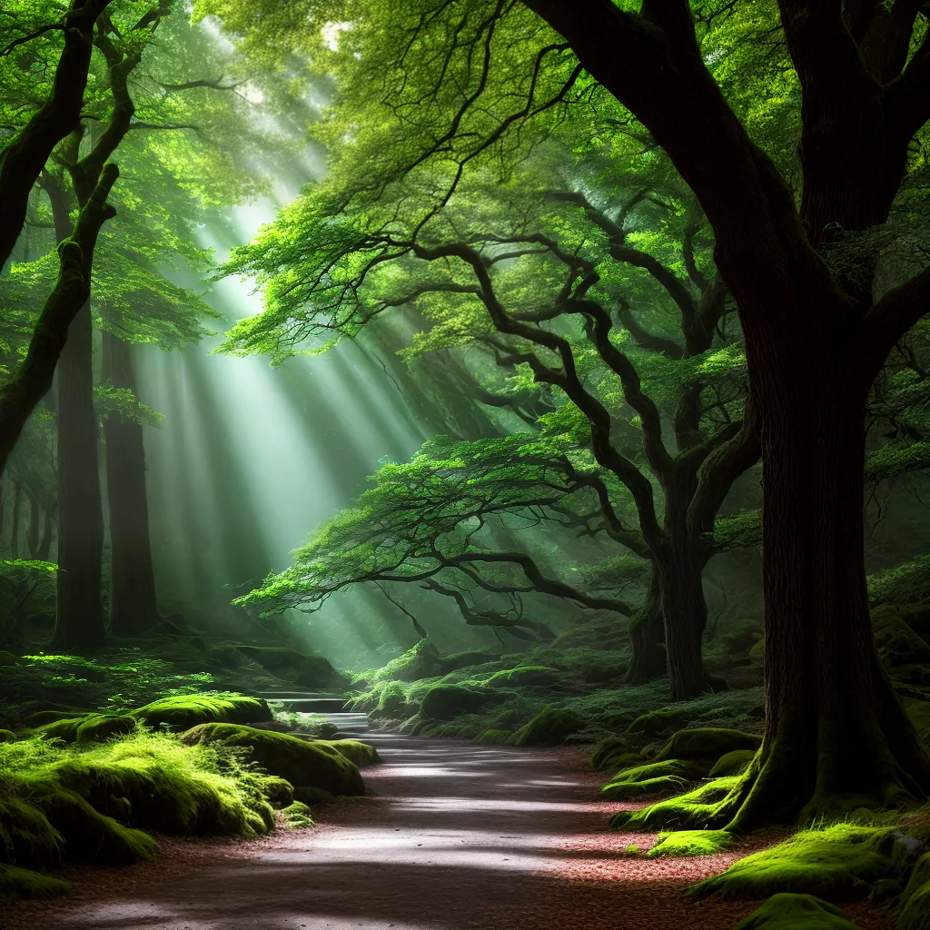 floresta mistica arvores folhagem criaturas floresta mistica arvores folhagem criaturas