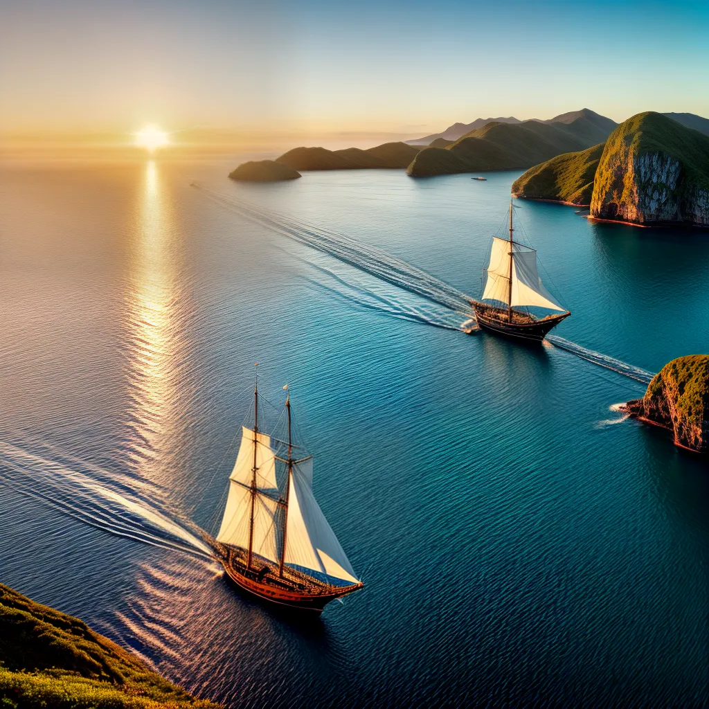 navio veleiro por do sol ilhas navio veleiro por do sol ilhas