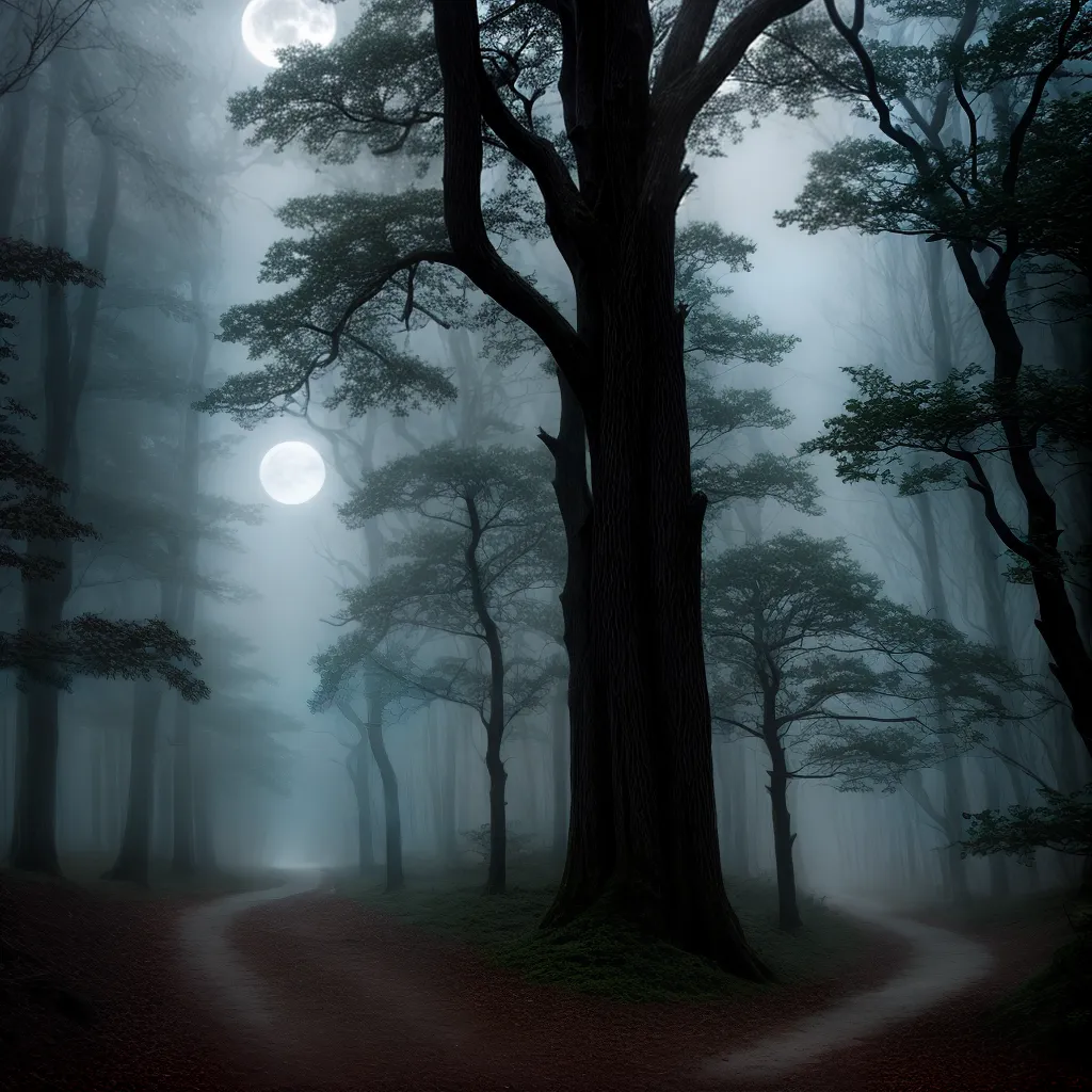 floresta mistica lua lobos floresta mistica lua lobos