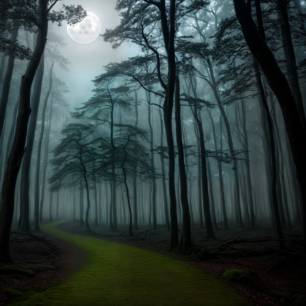 floresta mistica lua cheia misterio floresta mistica lua cheia misterio