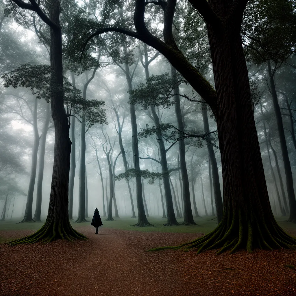 floresta mistica arvores misterio sombra floresta mistica arvores misterio sombra