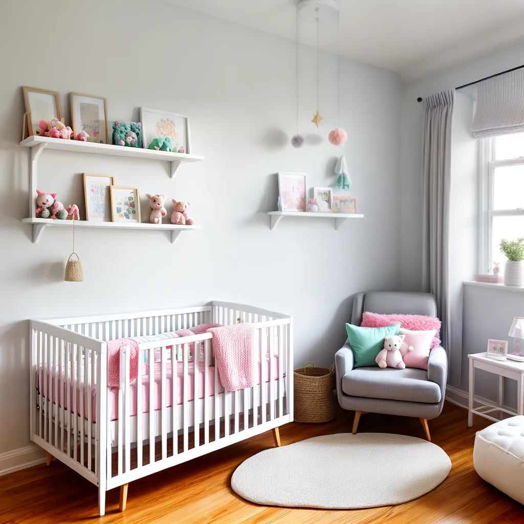 quarto bebe decorado pastel nuvem