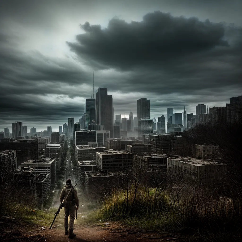 cidade apocaliptica sobrevivente zumbis