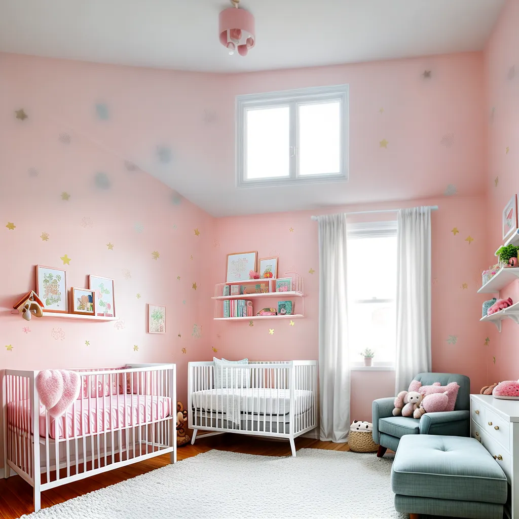 quarto bebe fofo pastel canopy 1