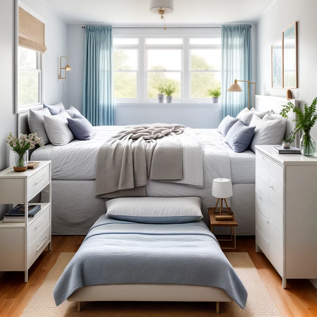 quarto sereno pastel lavanda