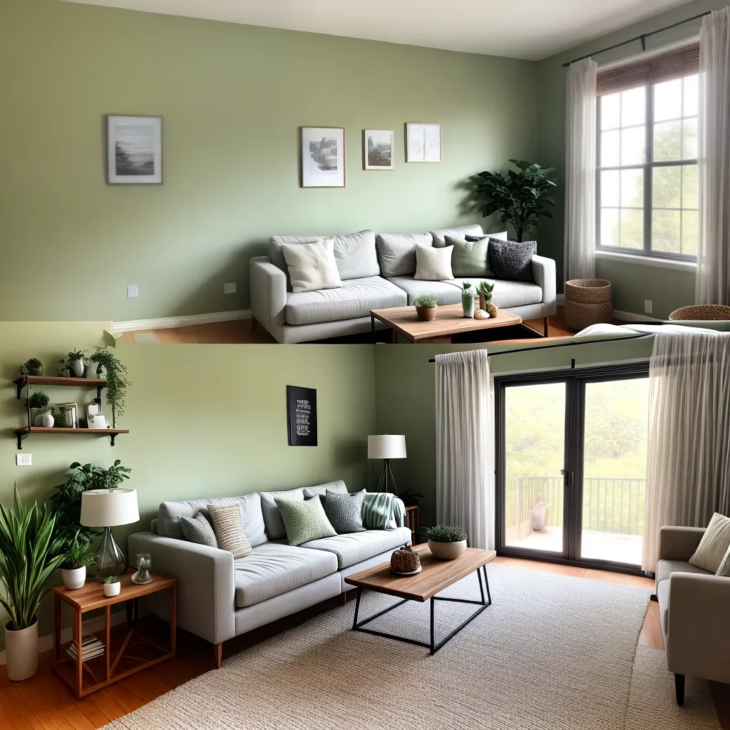 sala terrosa natureza sofa almofadas