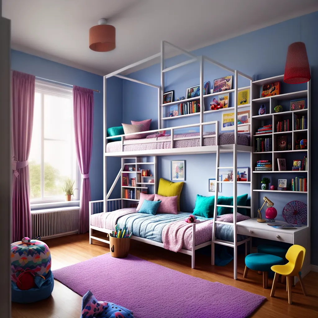 quarto infantil criativo colorido
