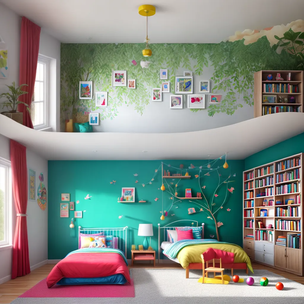 quarto infantil criativo colorido 1