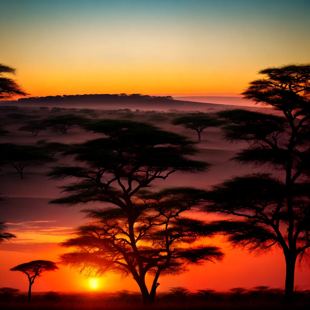 papel de parede por do sol africano 1 papel de parede por do sol africano 1