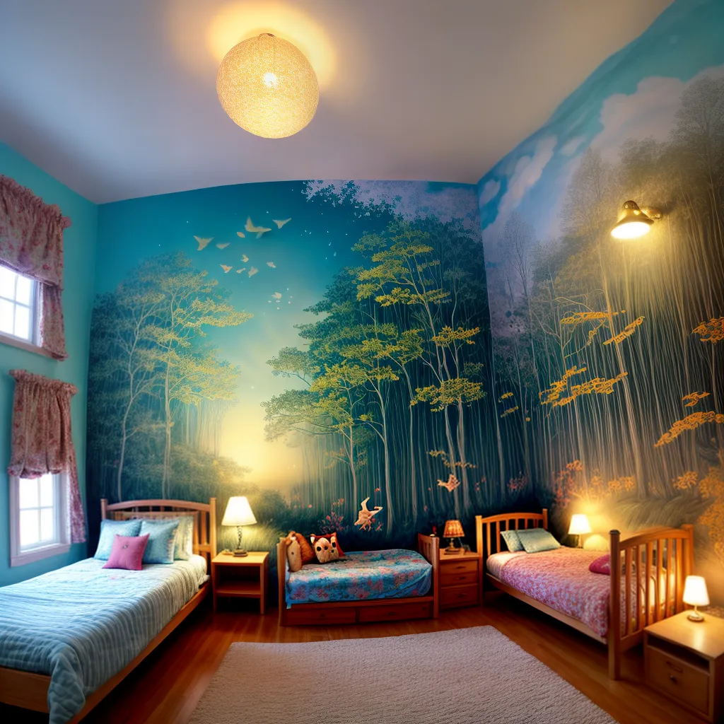 quarto infantil floresta imaginativa 1