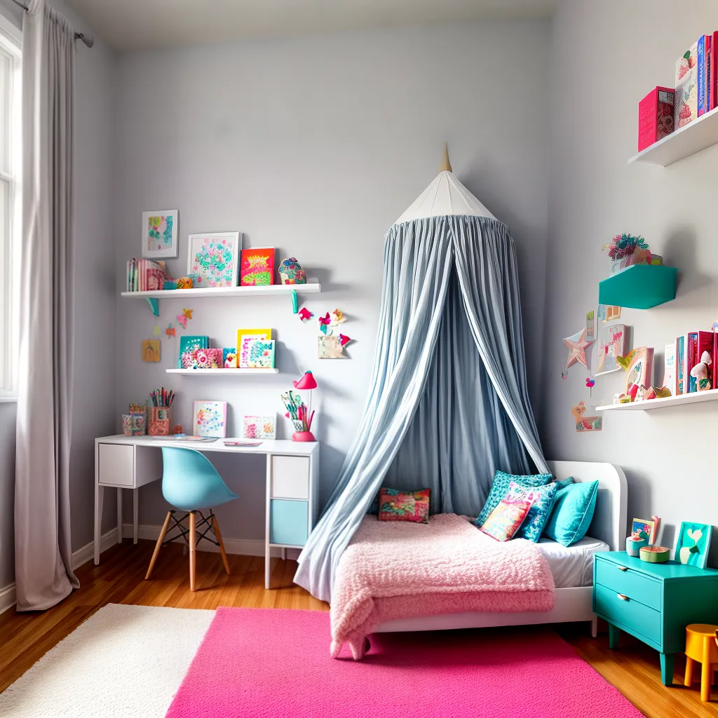 quarto infantil imaginativo colorido