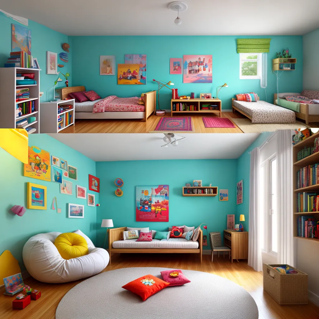 quarto infantil imaginativo colorido 1