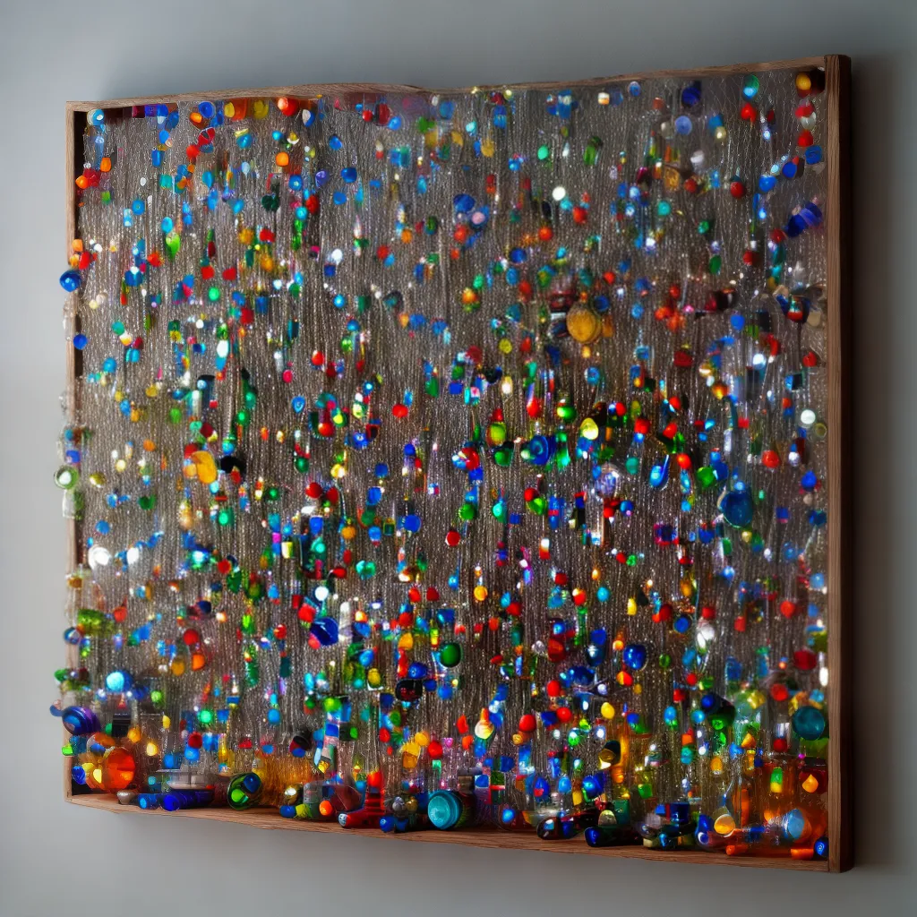 arte reciclada materiais coloridos 1