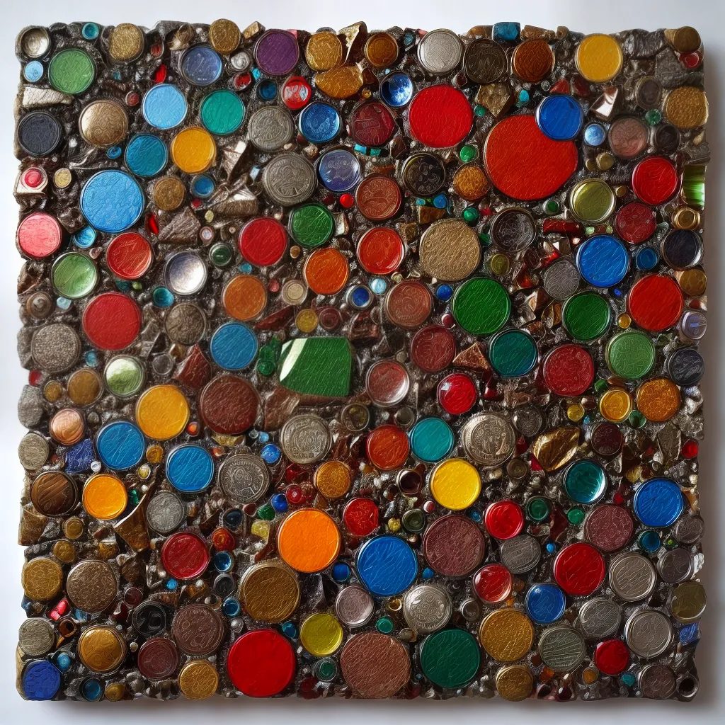 mosaico reciclado arte criativa