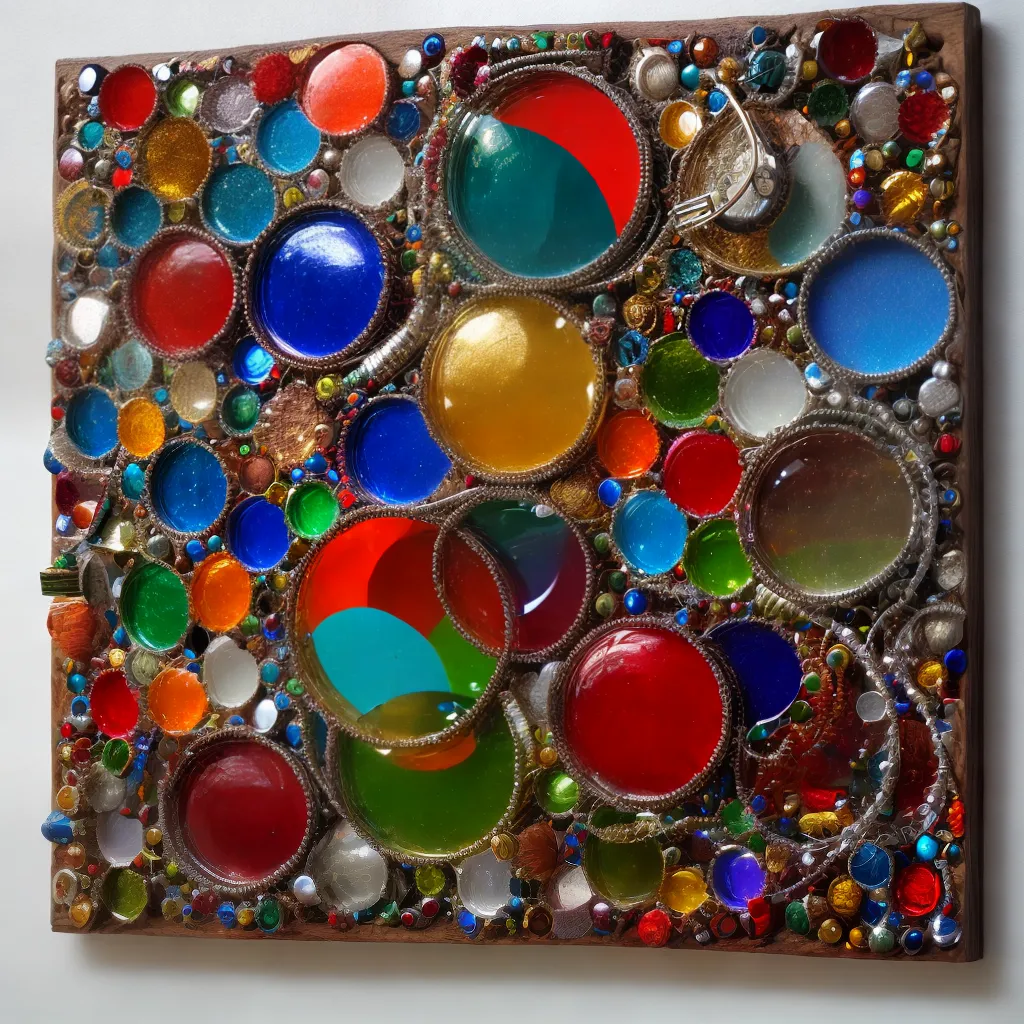 mosaico reciclado arte criativa 1