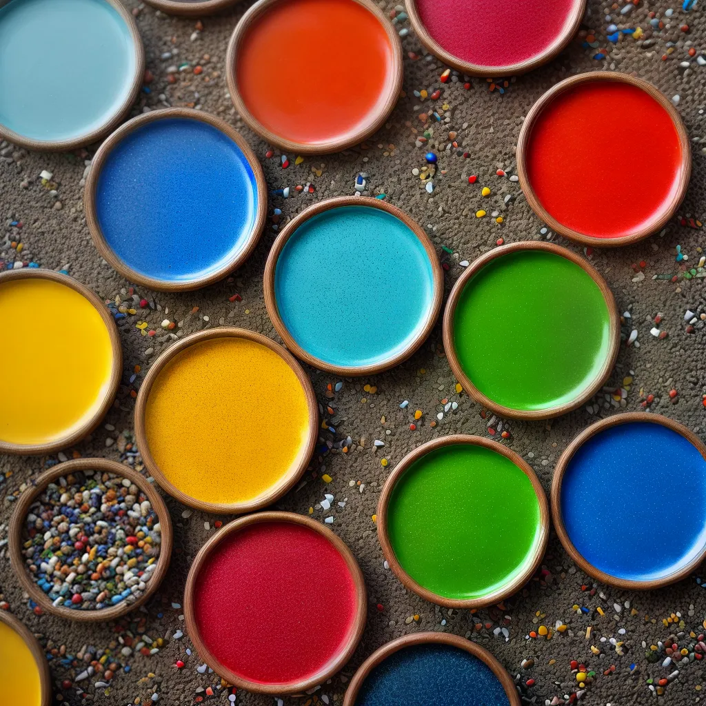 mosaico reciclado arte cores