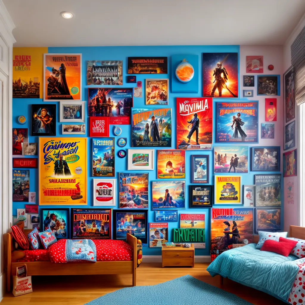 quarto infantil tema cinema
