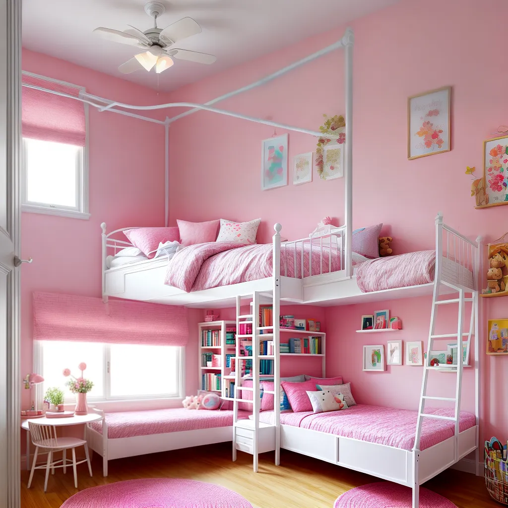 quarto infantil menina colorido
