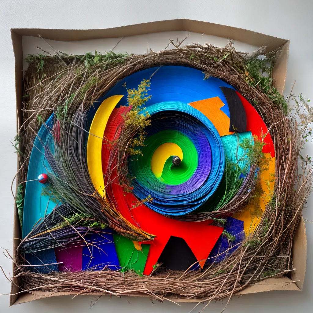 arte reciclada material colorido criatividade