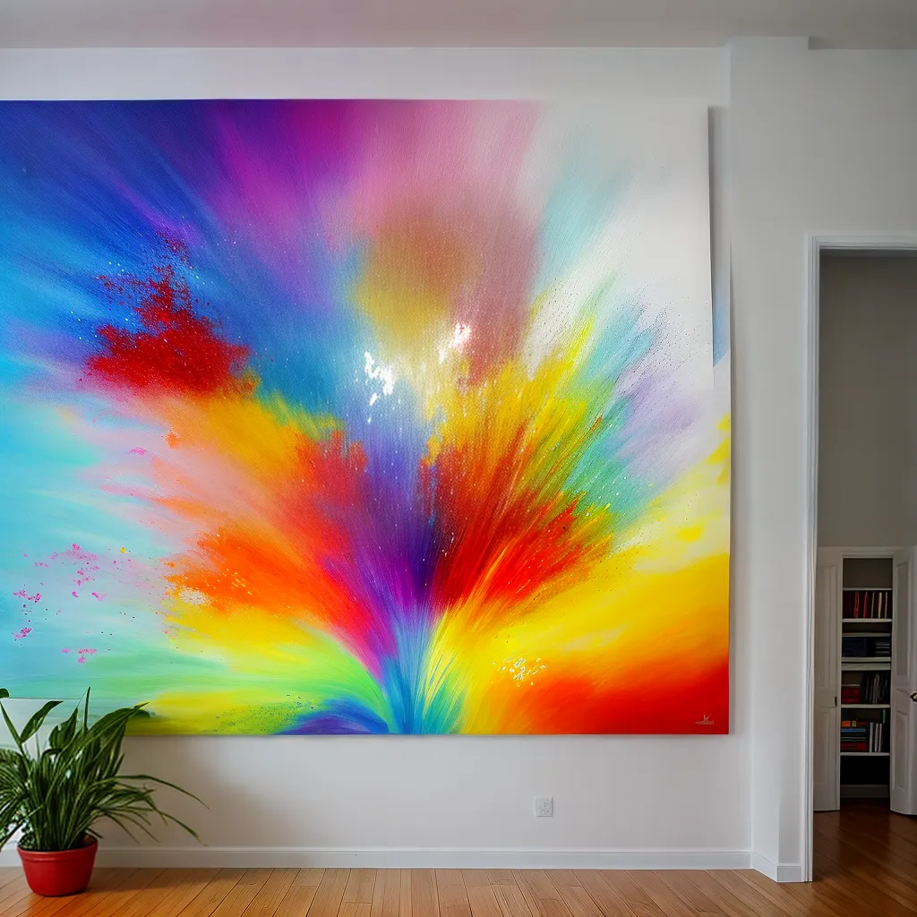mural infantil criativo cores