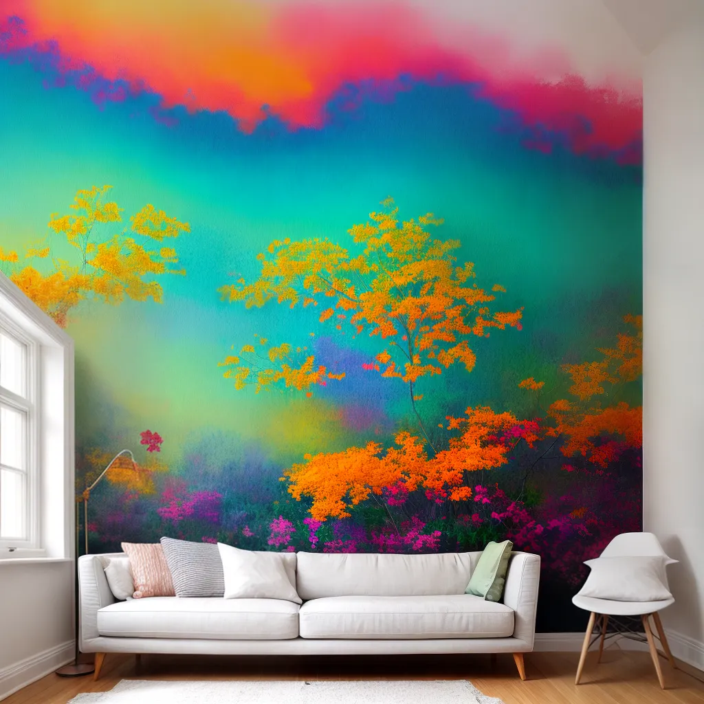 mural infantil criativo arte