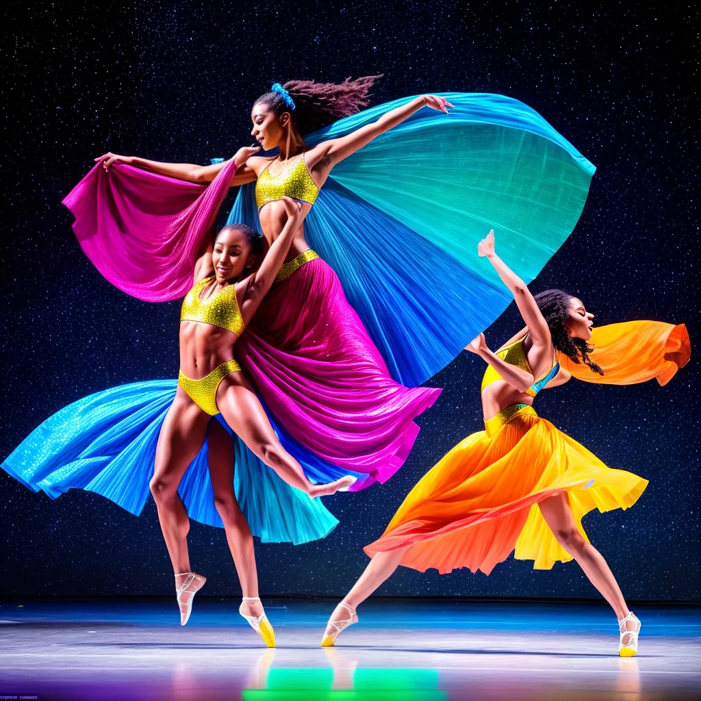palco iluminado danca energia
