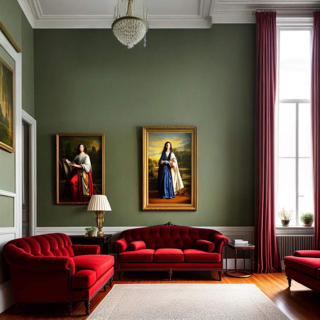sala decorada arte ecletica