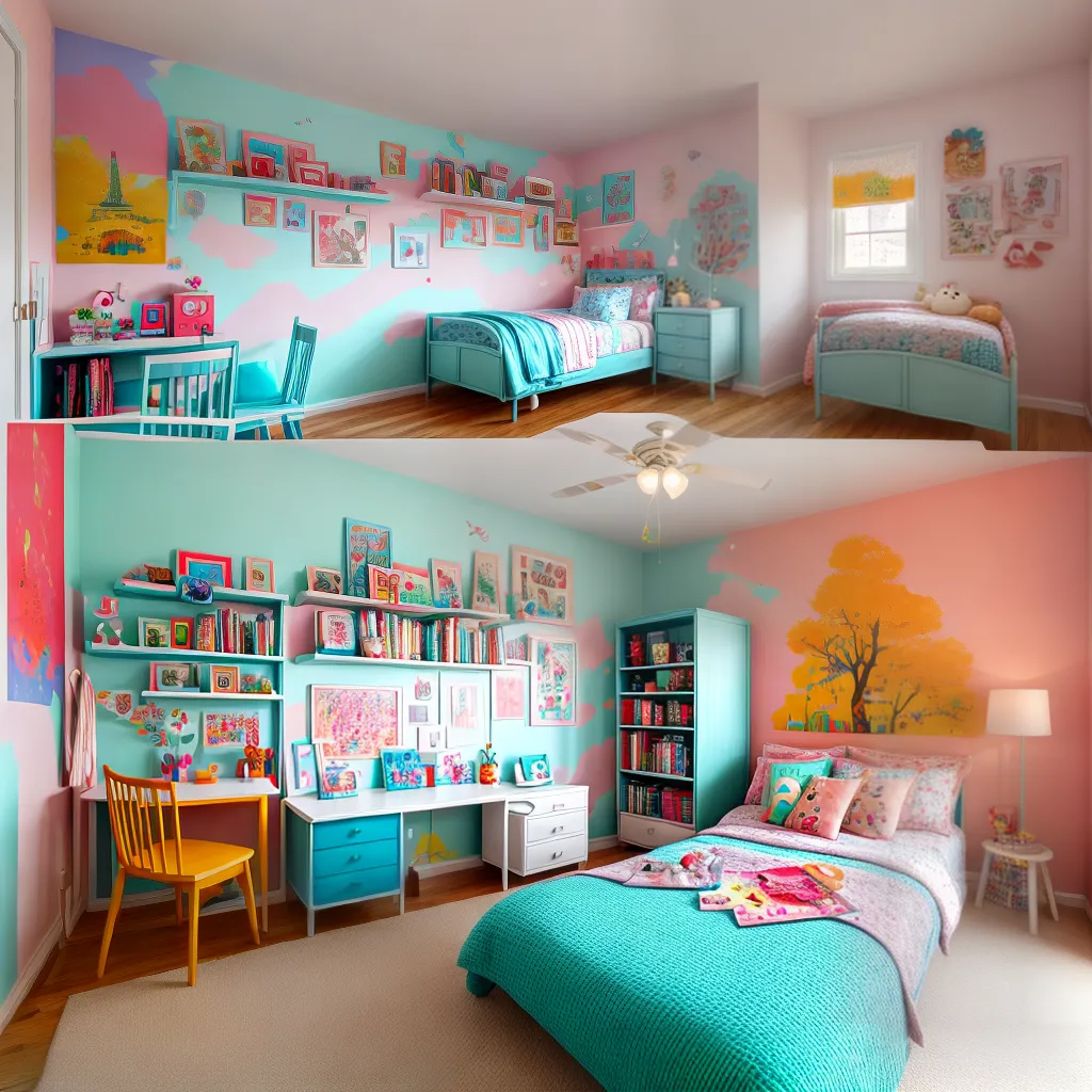 quarto infantil colorido mural animais 4 quarto infantil colorido mural animais 4