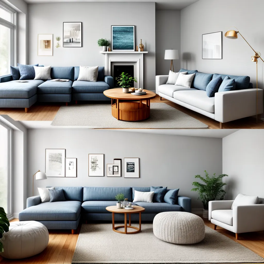 sala estar acolhedora neutra sofa bege
