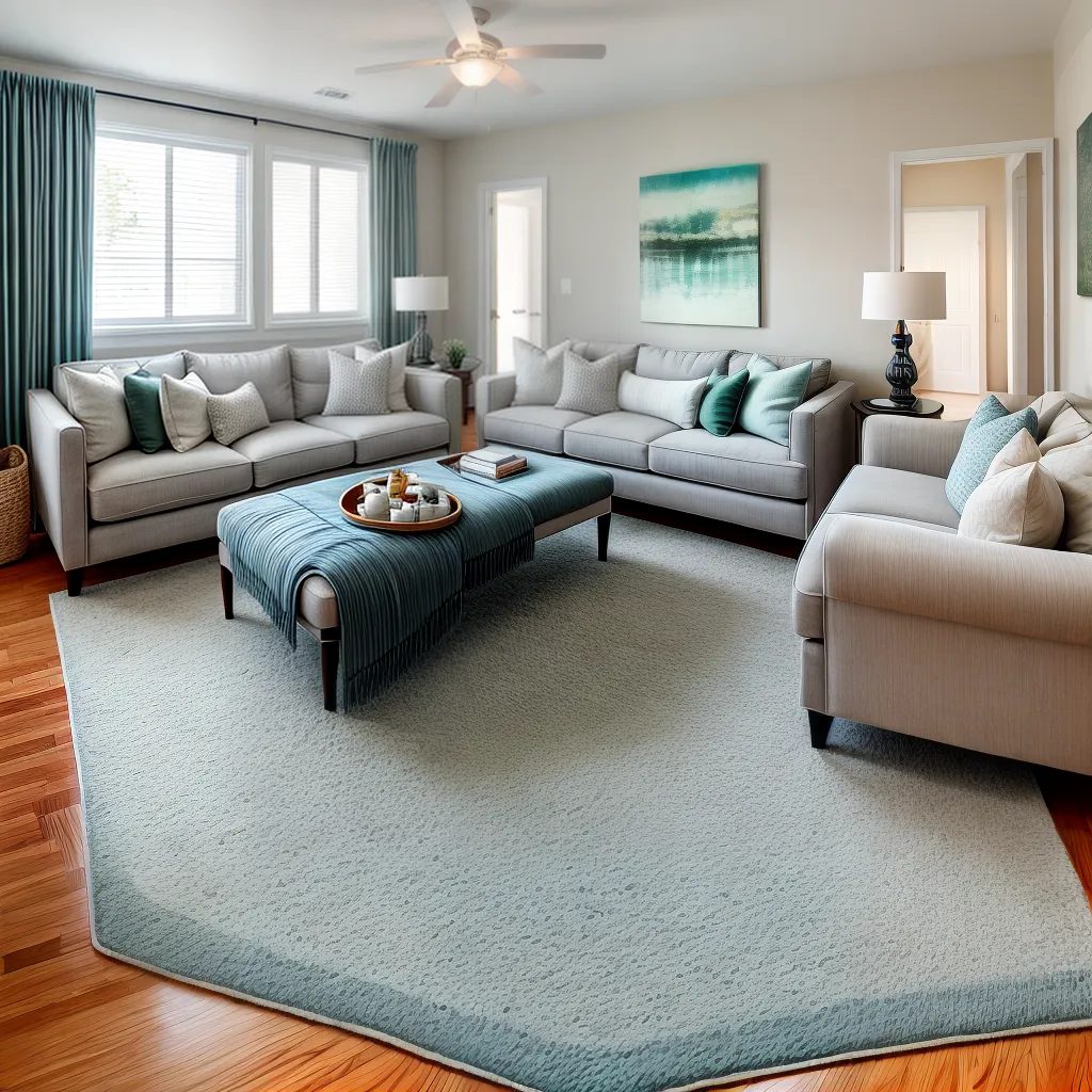 sala decorada neutra sofa bege 1