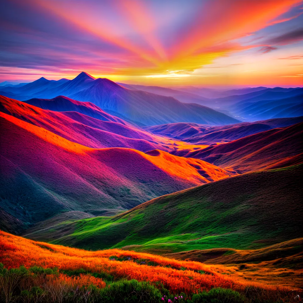 por do sol montanhas silhuetas ceu por do sol montanhas silhuetas ceu