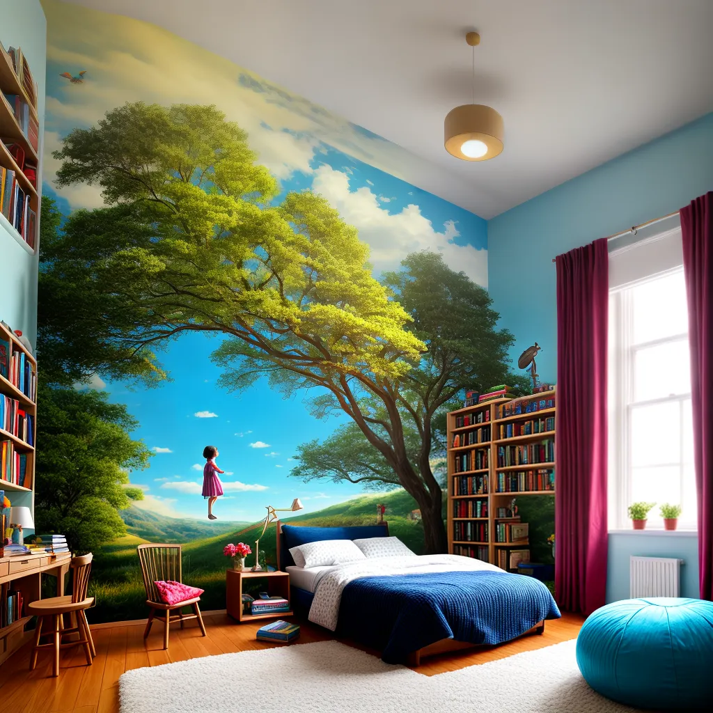 quarto colorido decoracao livros