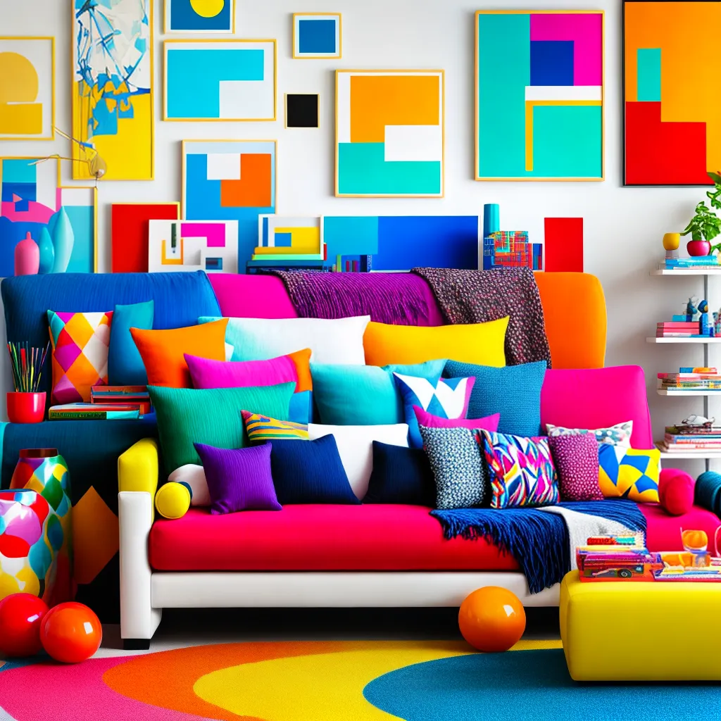 sala colorida pop art moderna 1