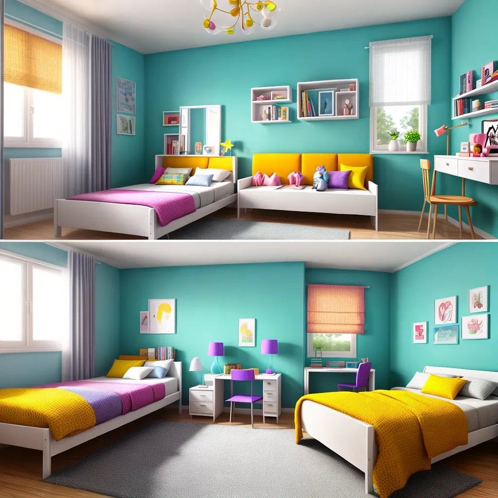 quarto infantil colorido divertido 8