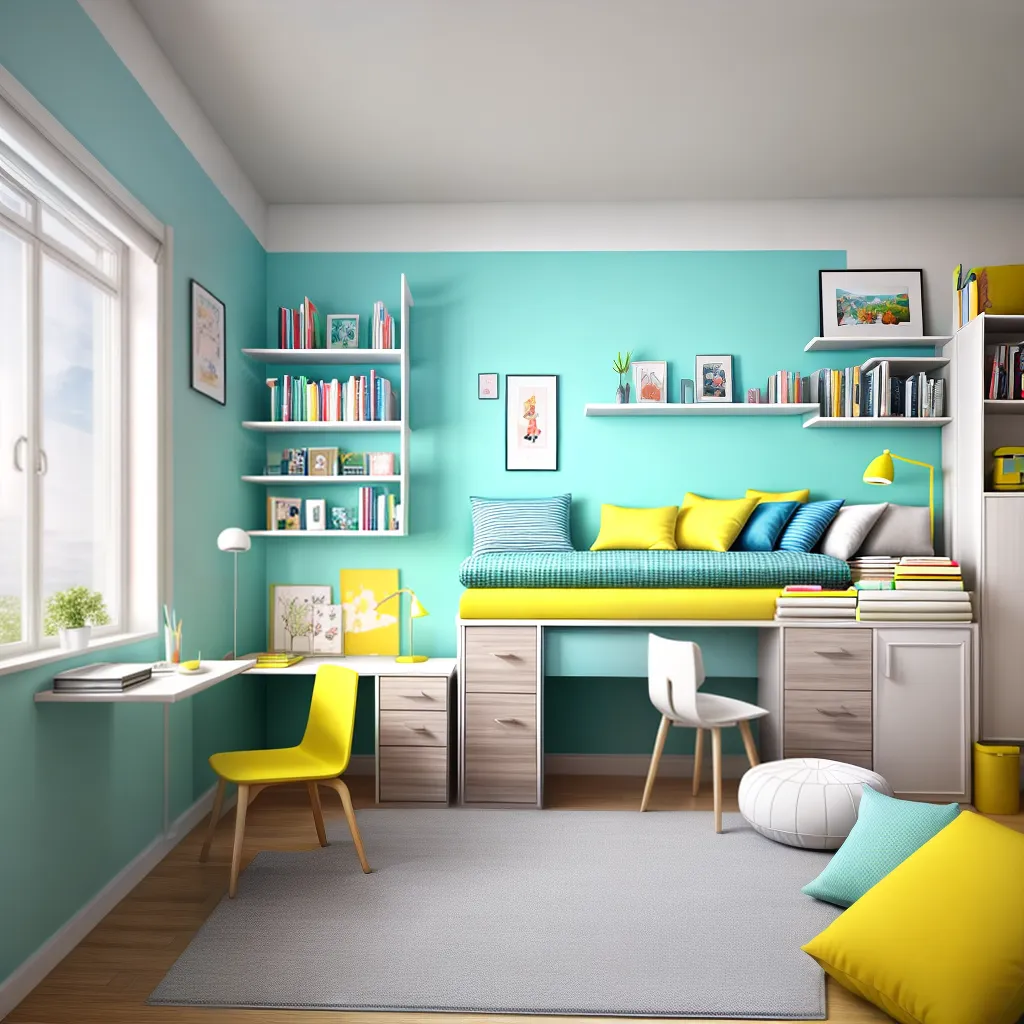 quarto infantil vibrante alegre