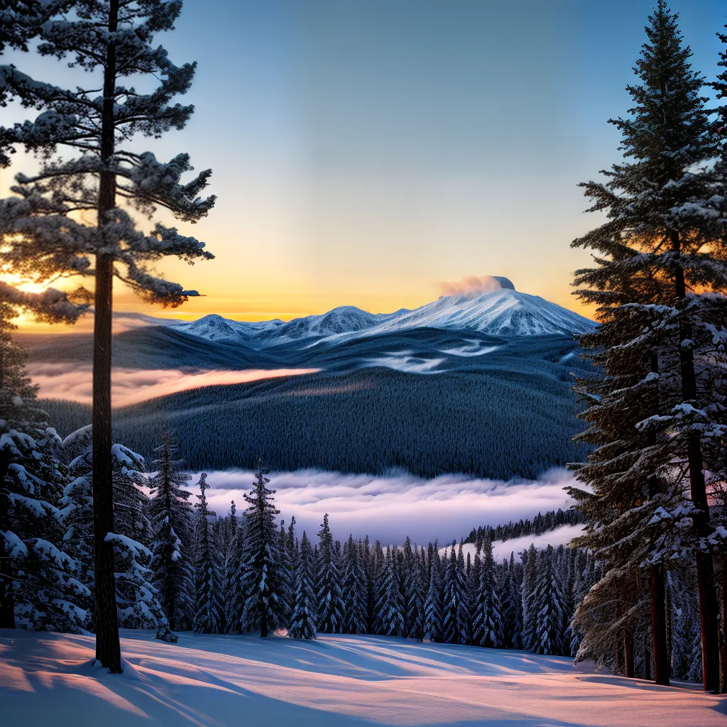 cabana inverno floresta neve paisagem