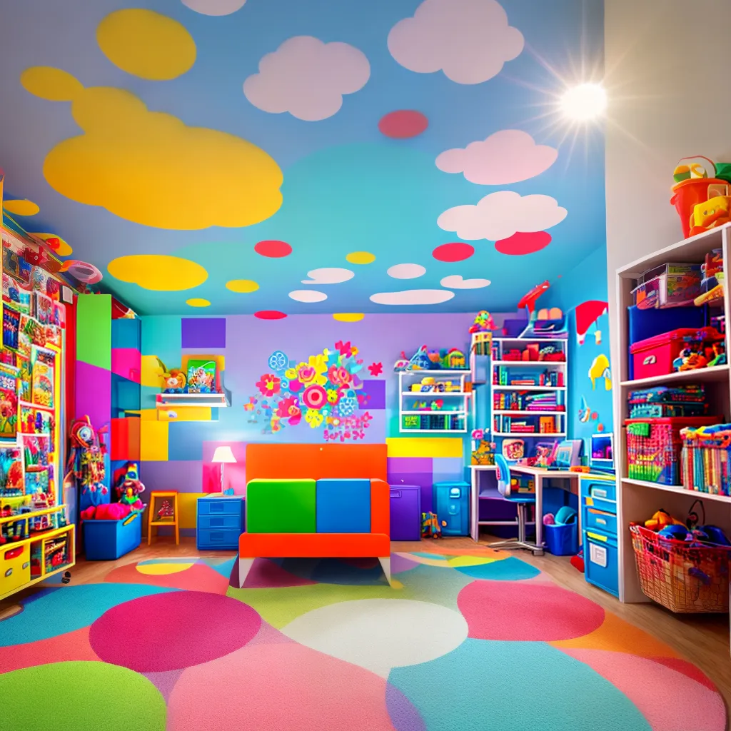 quarto infantil colorido divertido 9