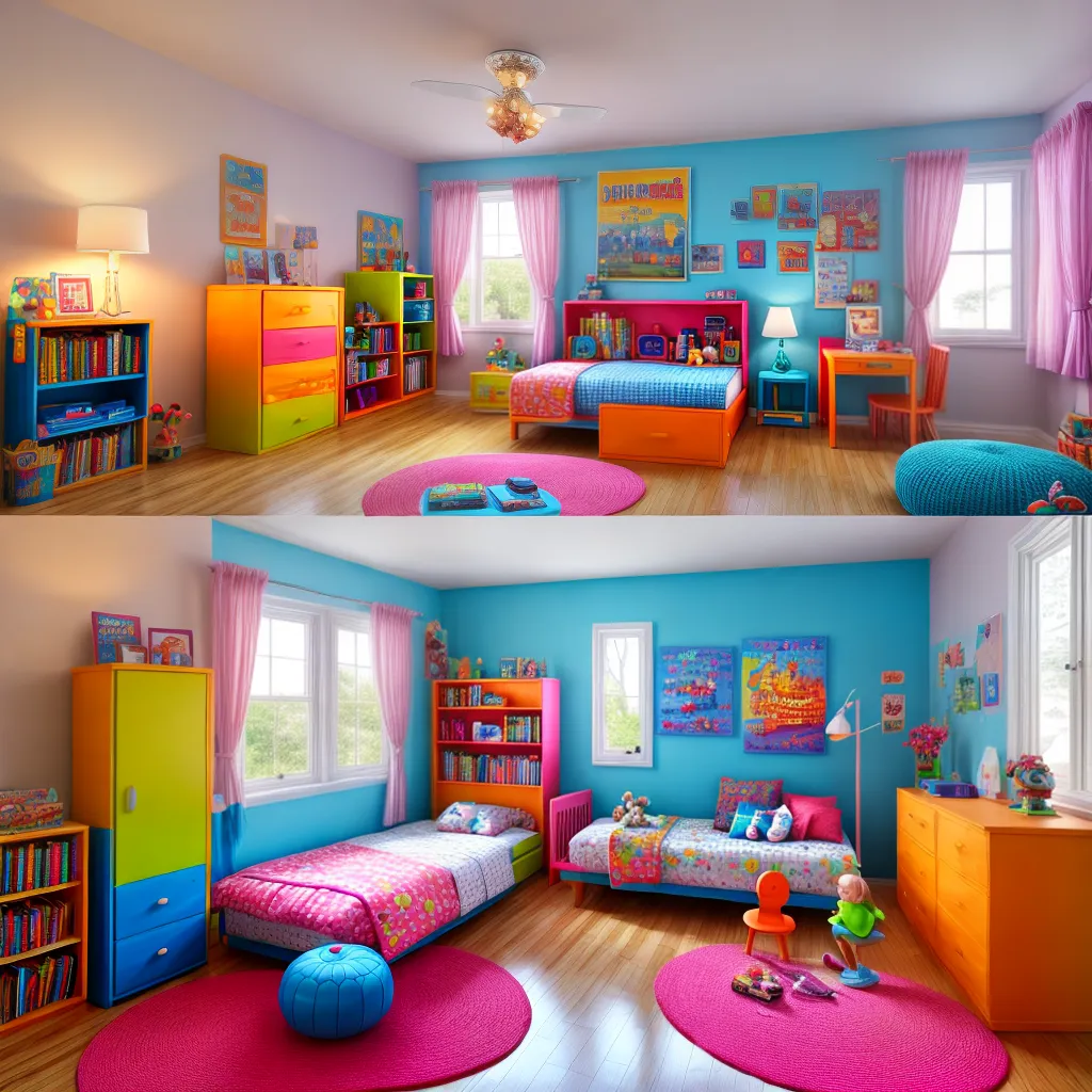 quarto infantil colorido decoracao brinquedos