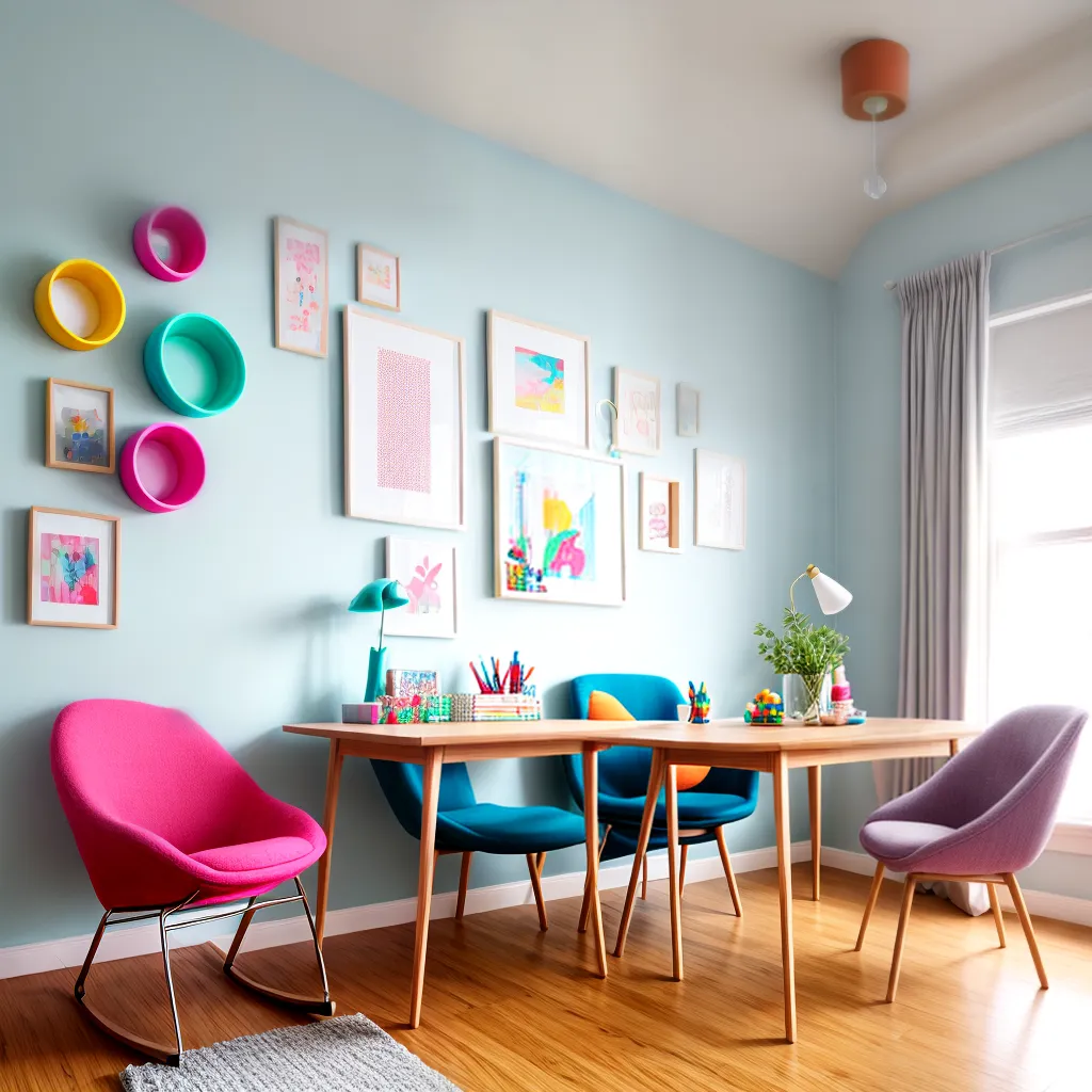 quarto infantil colorido criativo