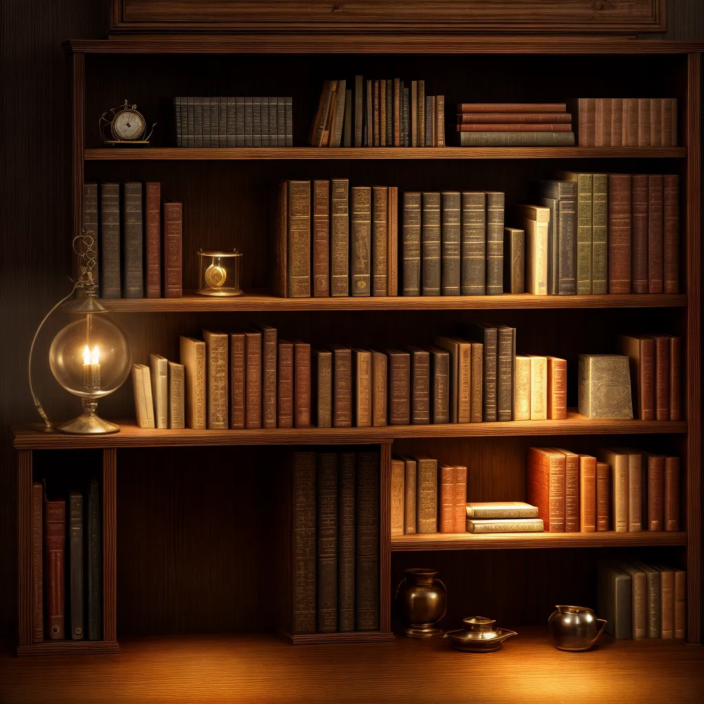 papel de parede misterioso biblioteca livros