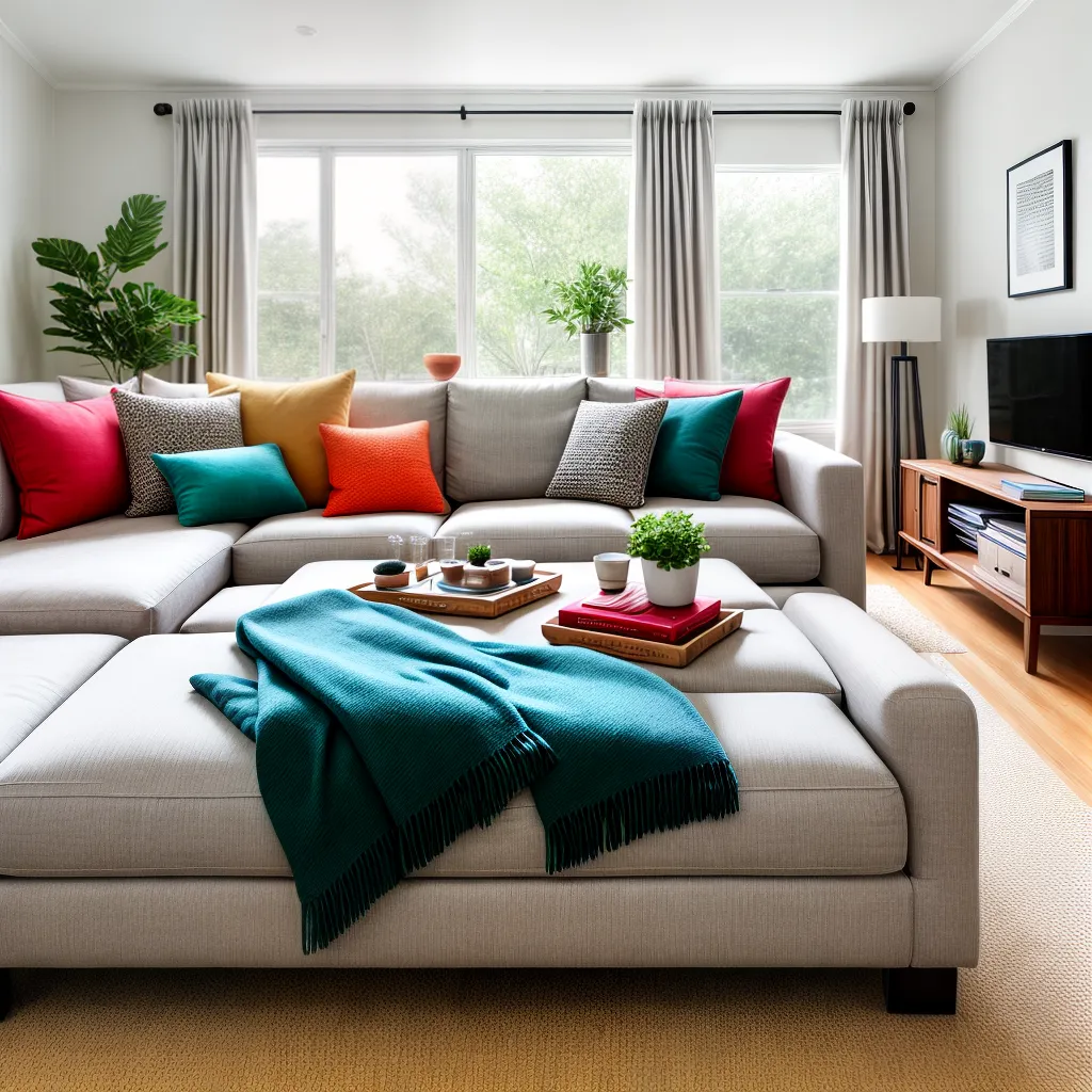 sala estar aconchegante sofa almofadas 1