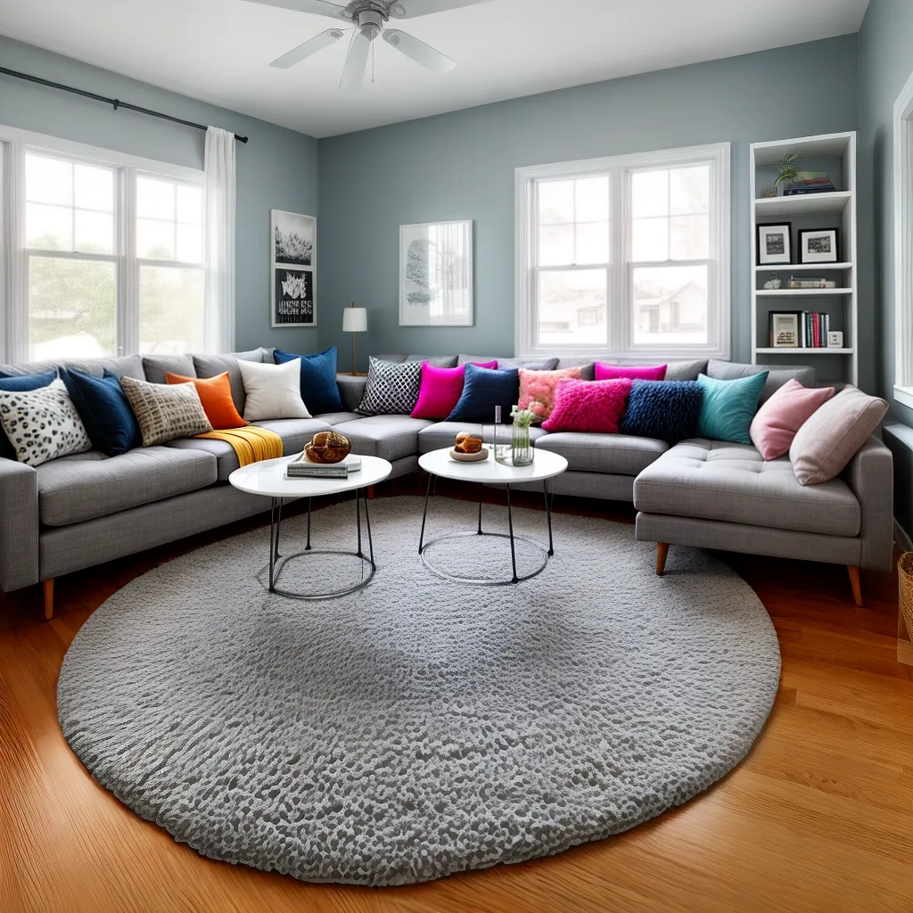 sala estar aconchegante sofa almofadas 3