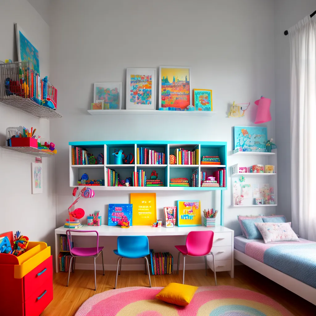 quarto infantil organizado livros brinquedos